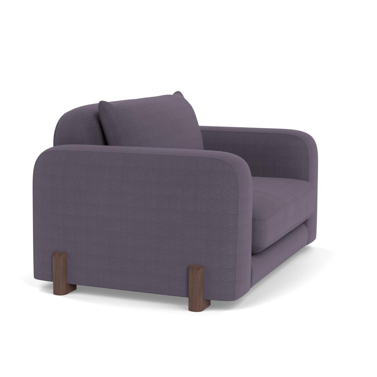 Heal's Nuvola Loveseat Linen Shadow Walnut Stained Feet – image 2