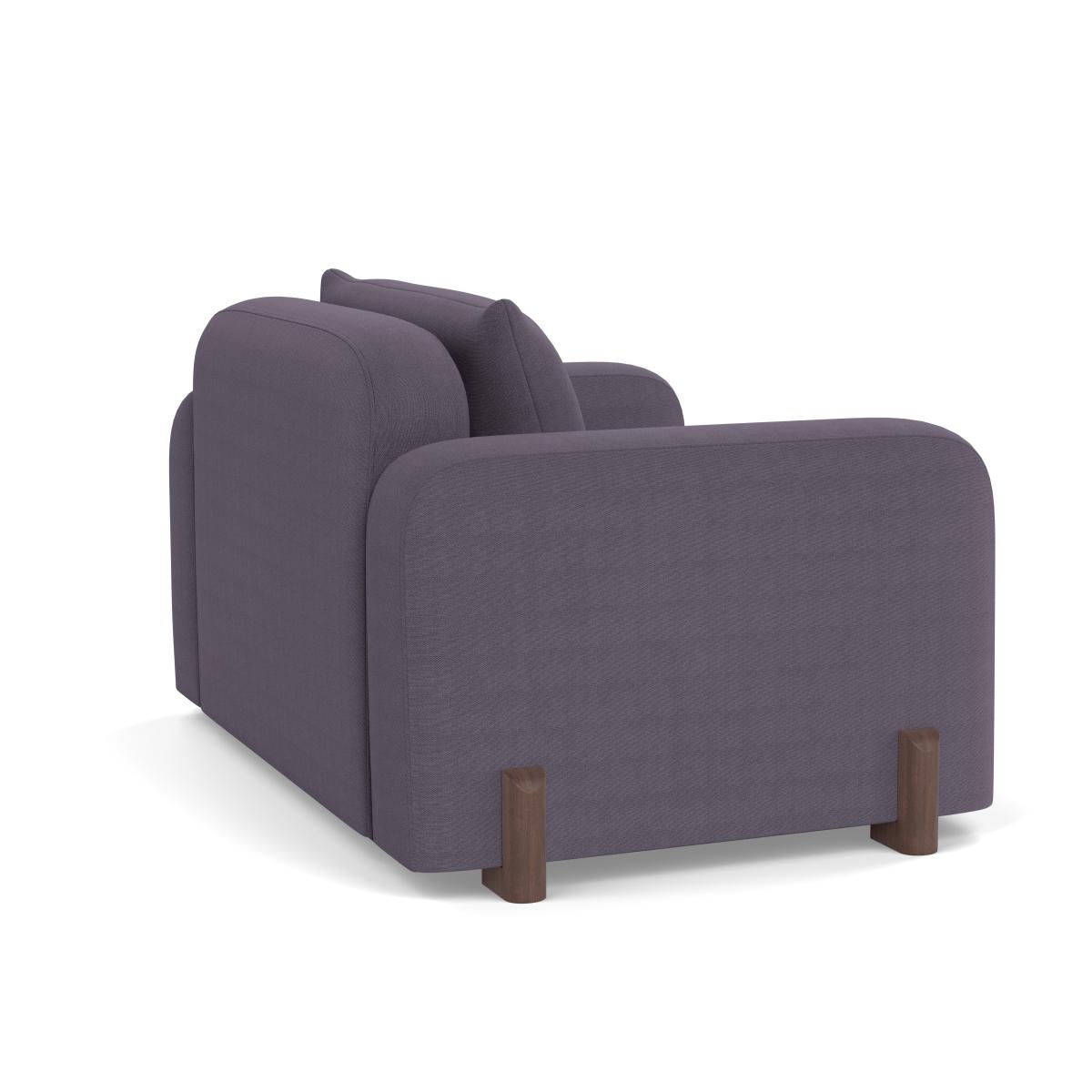 Heal's Nuvola Loveseat Linen Shadow Walnut Stained Feet – image 4