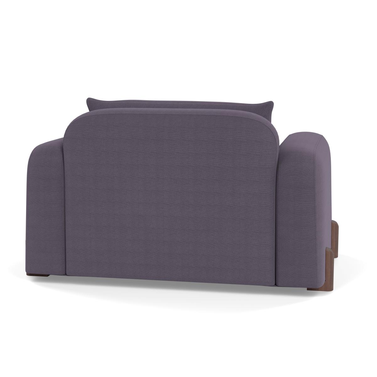 Heal's Nuvola Loveseat Linen Shadow Walnut Stained Feet – image 5