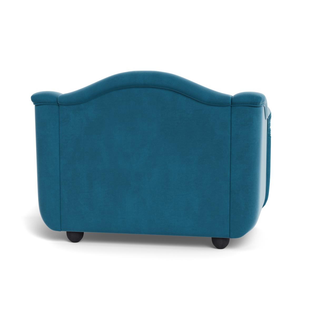 Heal's Tetbury Loveseat Smart Velvet Ocean Natural Beech Feet – image 6