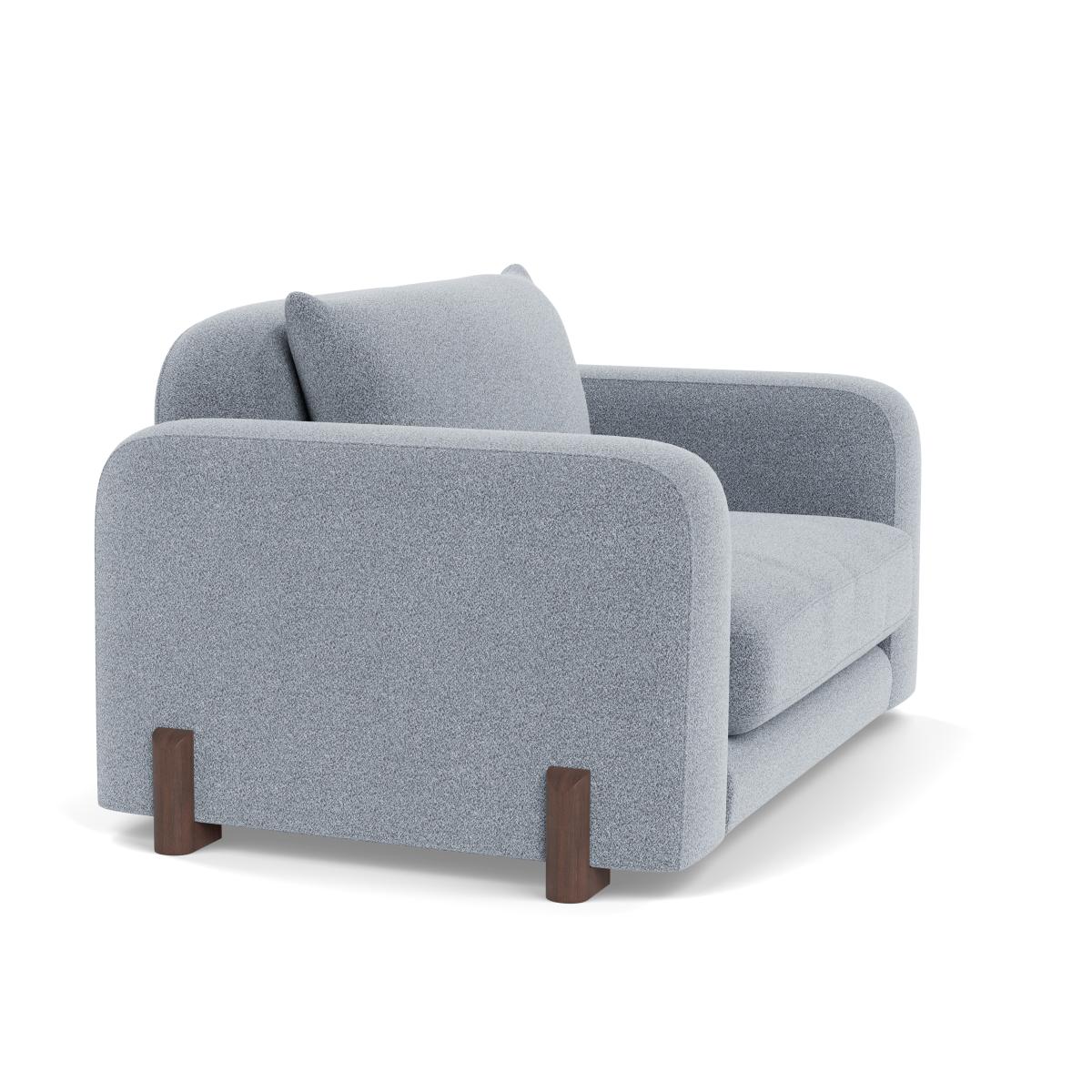 Heal's Nuvola Loveseat Boucle Steel Walnut Stained Feet – image 2