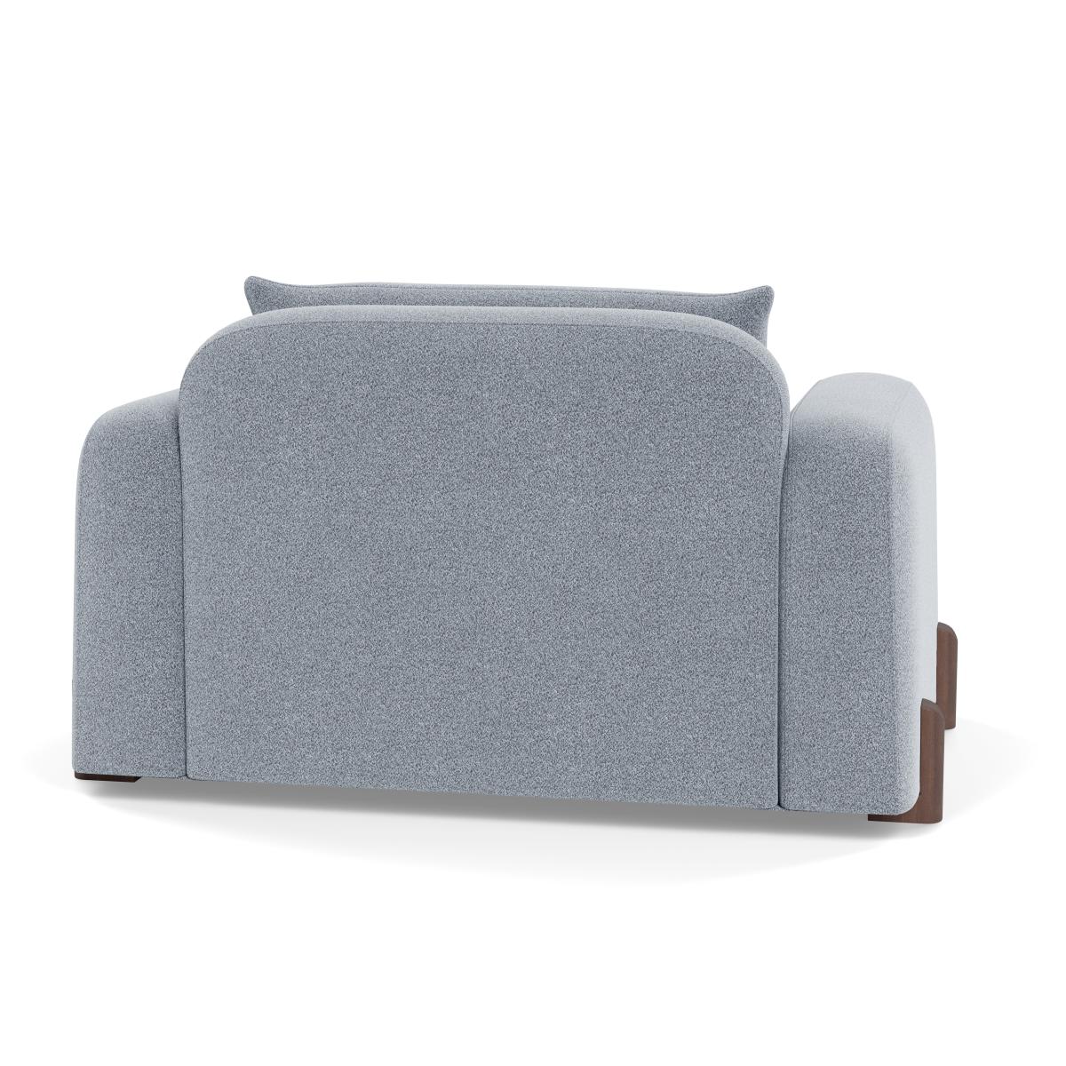 Heal's Nuvola Loveseat Boucle Steel Walnut Stained Feet – image 5