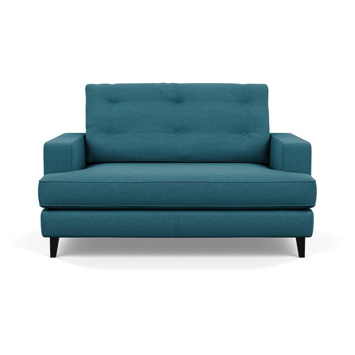 Heal's Mistral Loveseat Brushed Cotton Cadet Black Feet – image 2