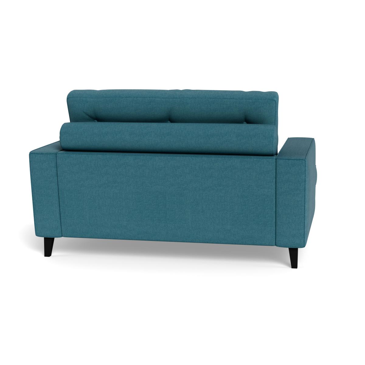 Heal's Mistral Loveseat Brushed Cotton Cadet Black Feet – image 6