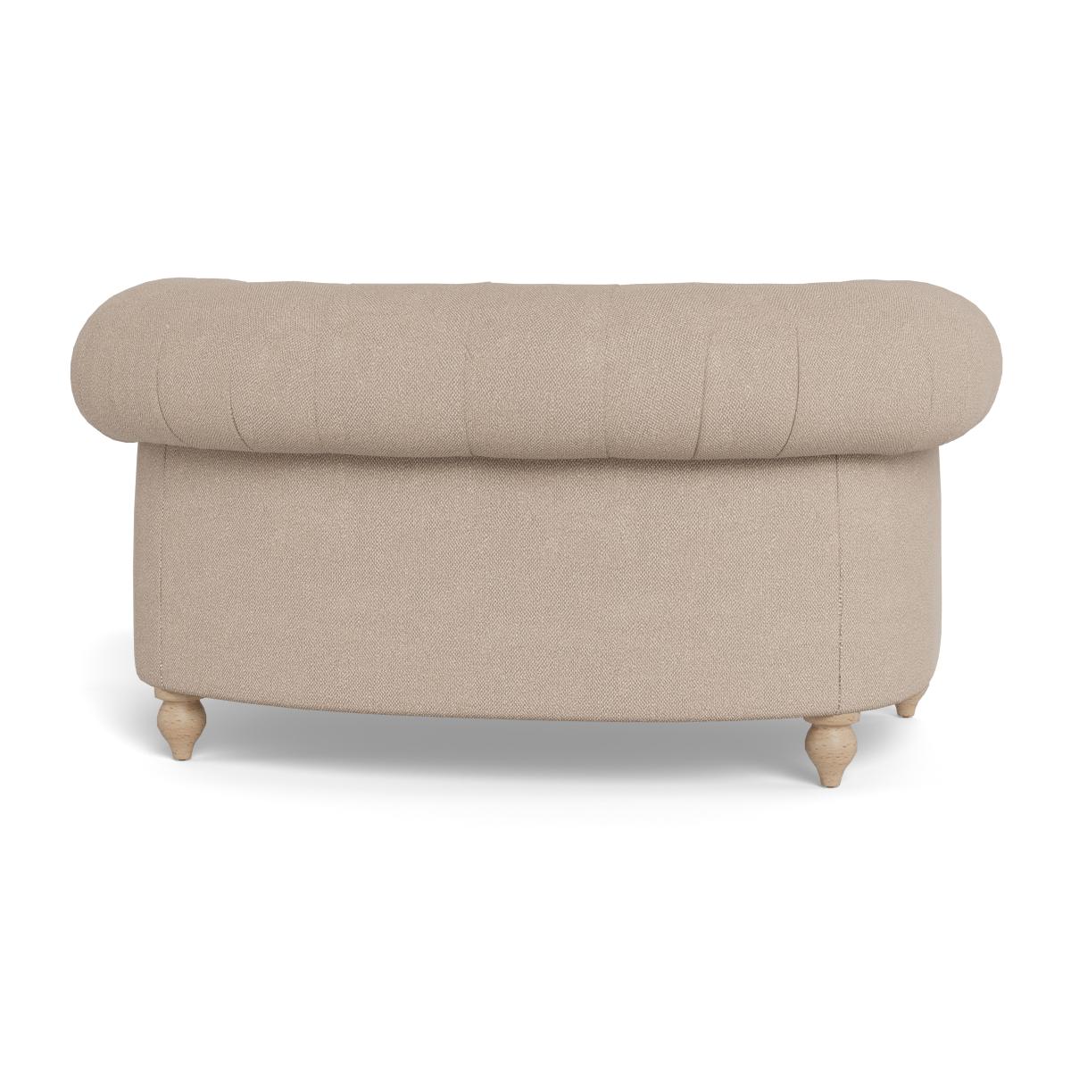Heal's Fitzrovia Loveseat Boucle Tweed Pearl Natural Feet – image 5