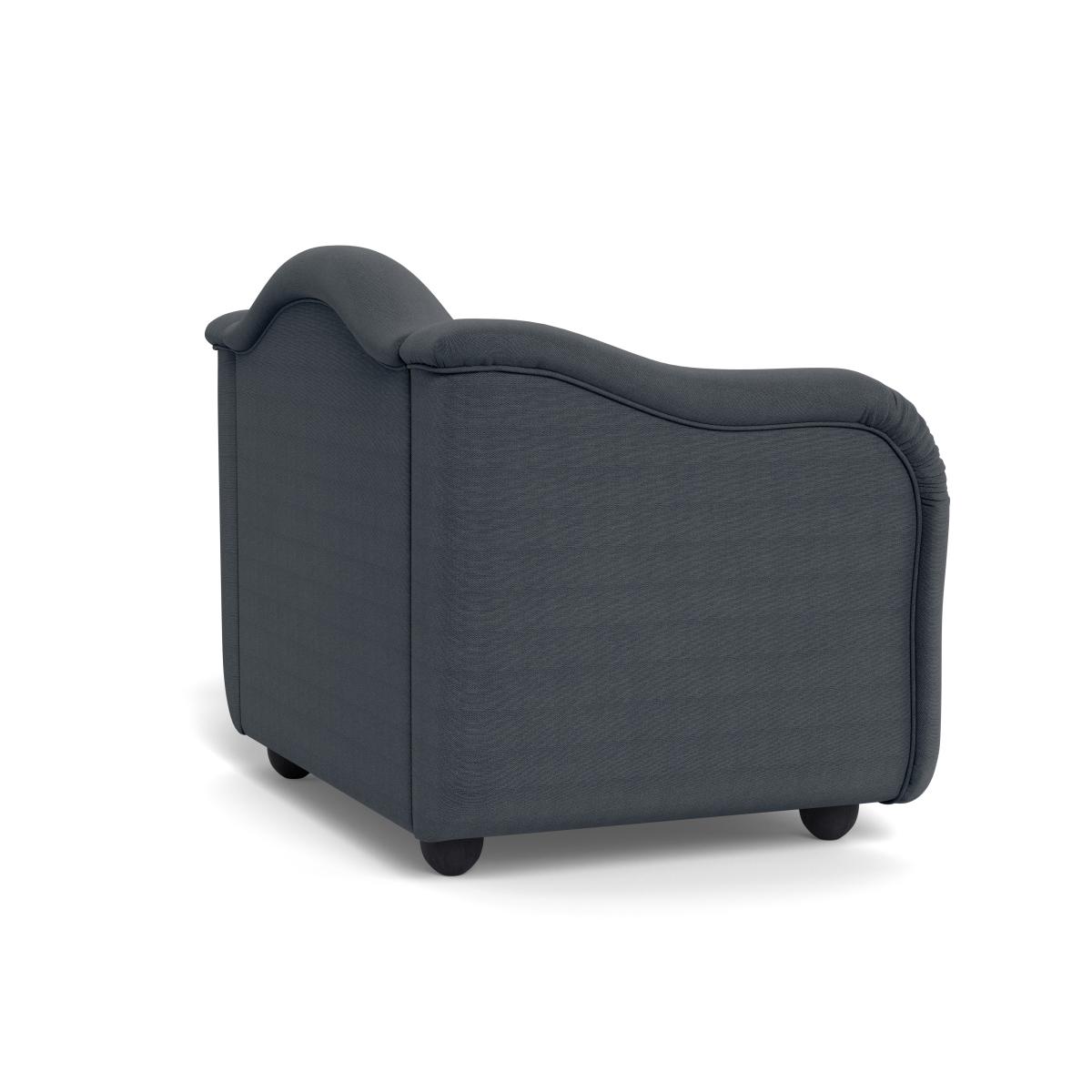 Heal's Tetbury Loveseat Linen Dark Grey Black Beech Feet – image 5