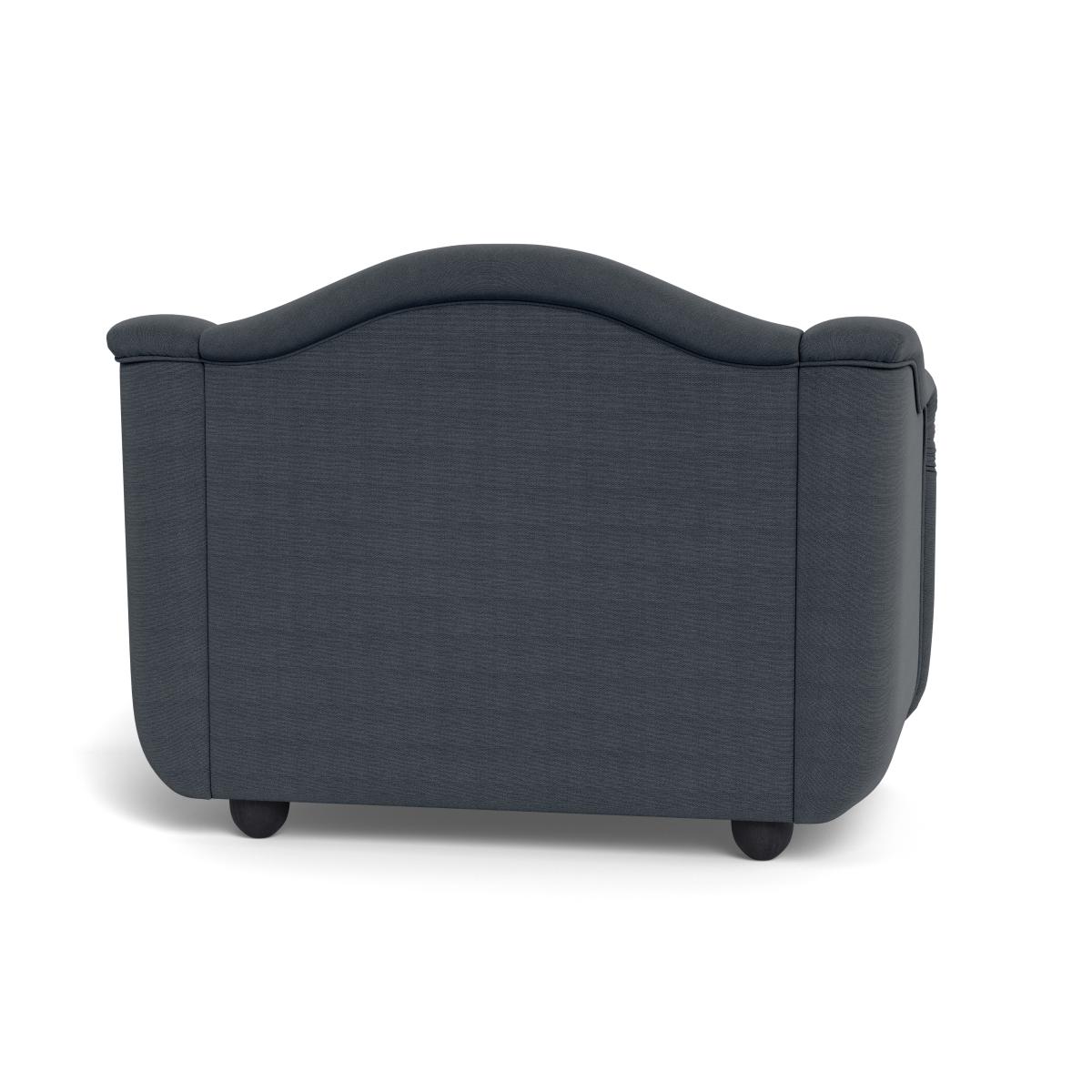Heal's Tetbury Loveseat Linen Dark Grey Black Beech Feet – image 6
