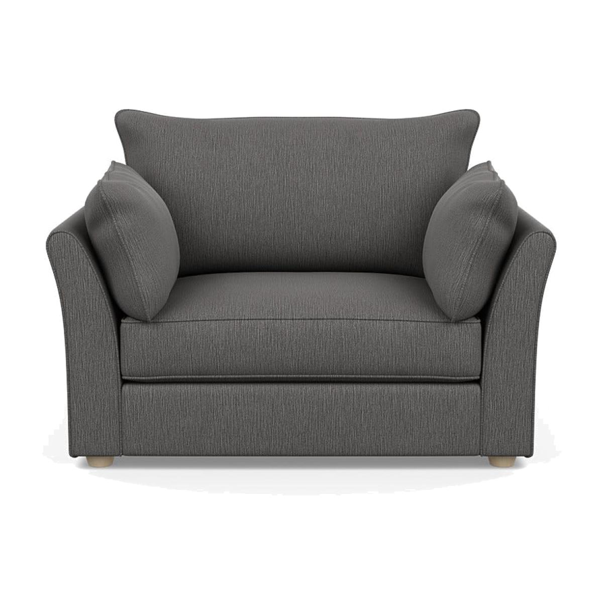 Heal's Tailor Loveseat Smart Linen Mix Grey Natural Beech Feet