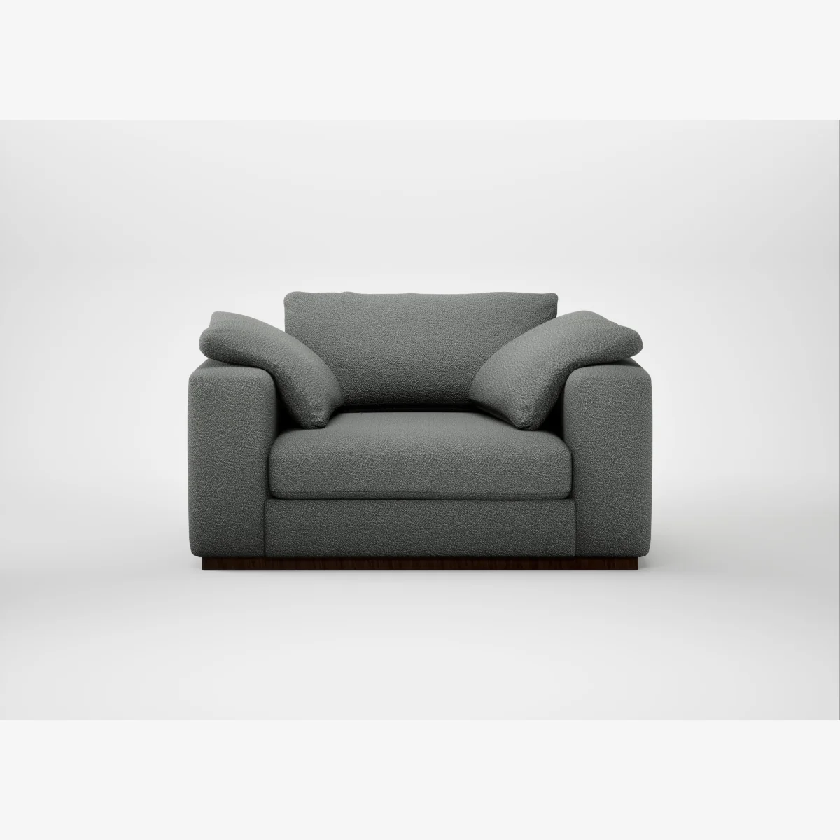 Heal's Trento Loveseat Boucle Steel – image 1