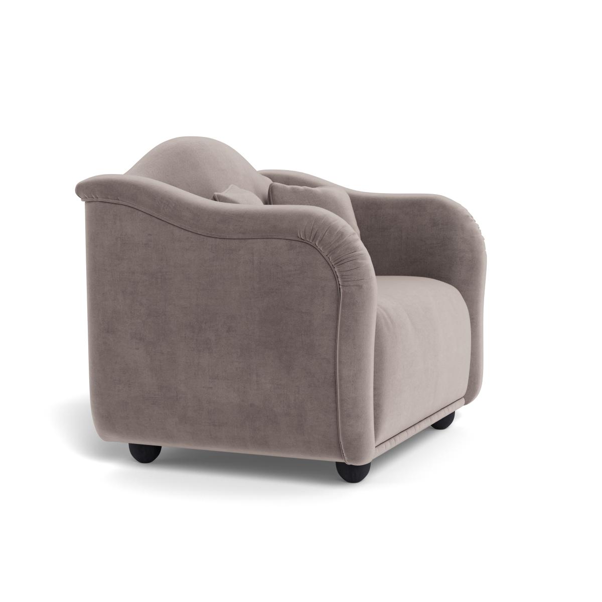 Heal's Tetbury Loveseat Smart Luxe Velvet Mushroom Natural Beech Feet – image 3