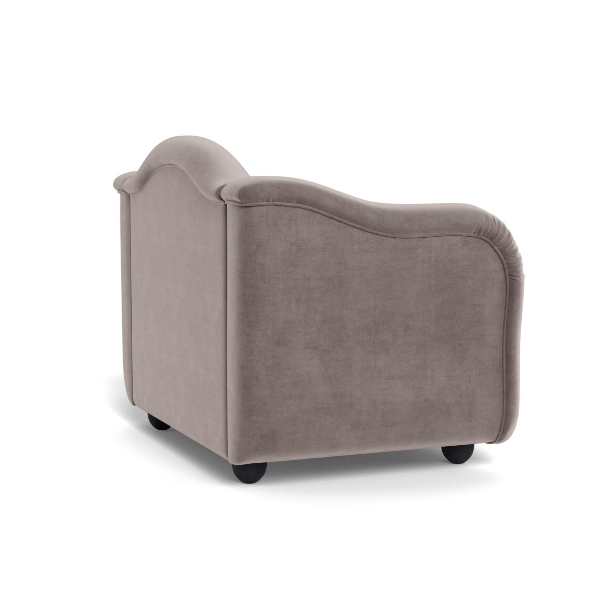 Heal's Tetbury Loveseat Smart Luxe Velvet Mushroom Natural Beech Feet – image 5