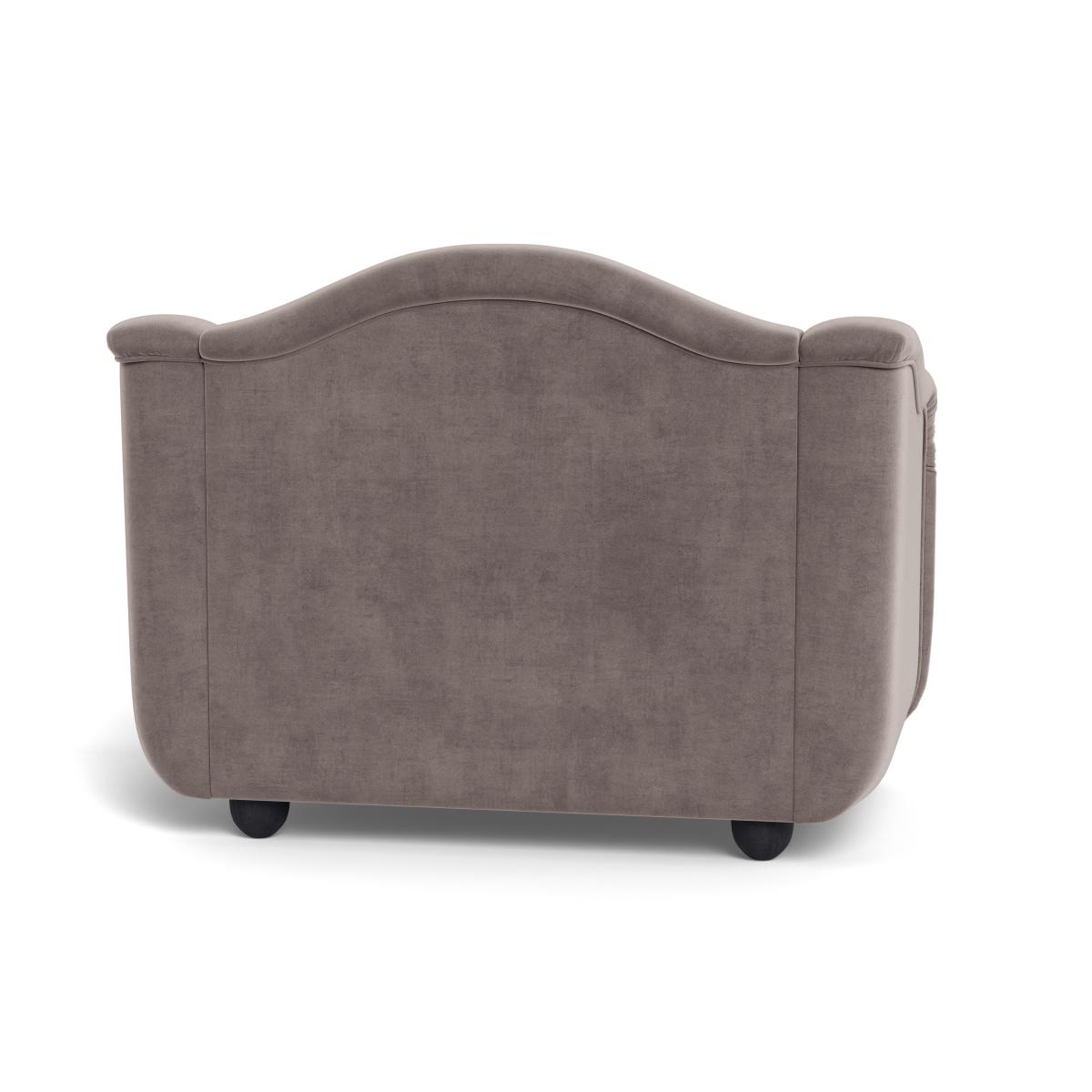 Heal's Tetbury Loveseat Smart Luxe Velvet Mushroom Natural Beech Feet – image 6