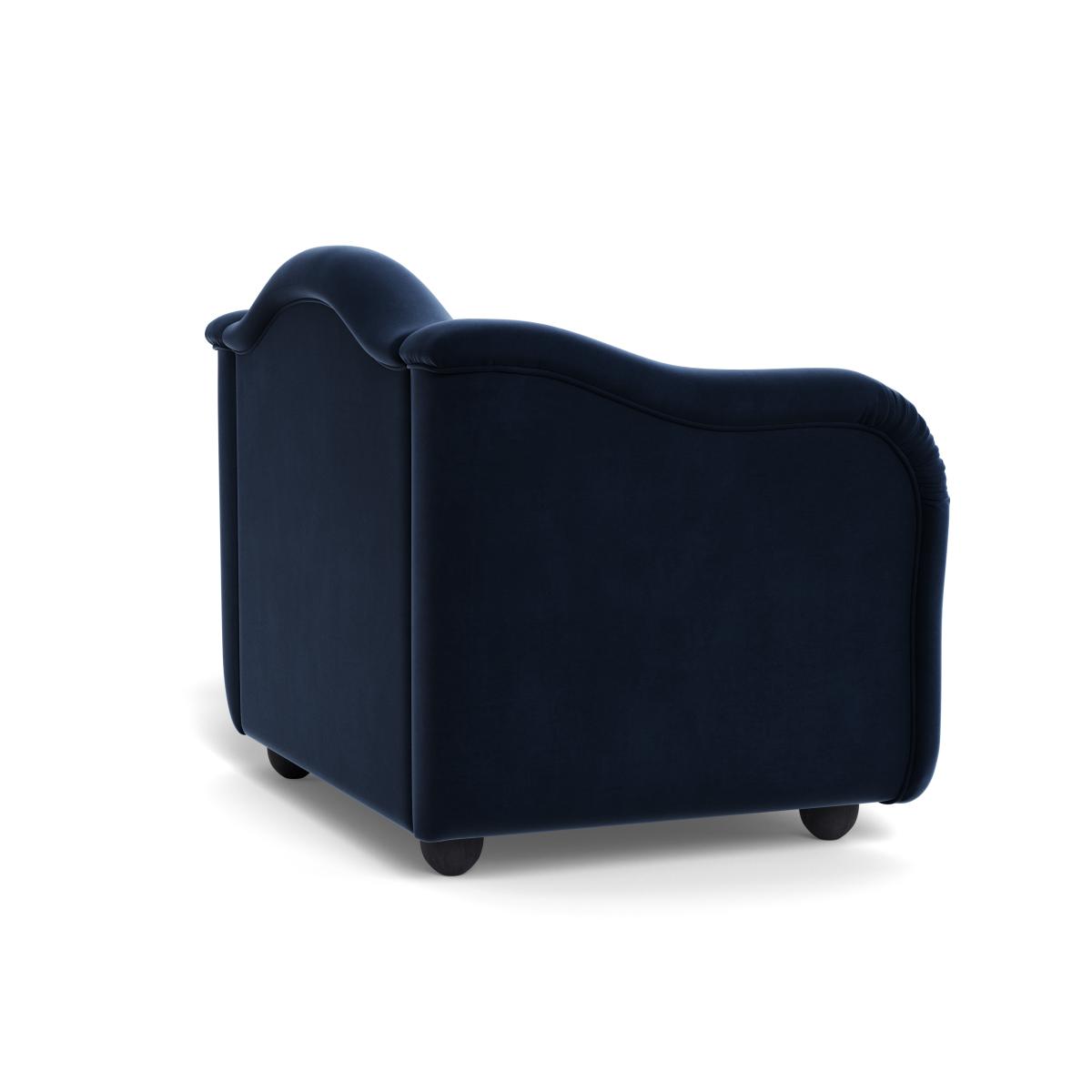 Heal's Tetbury Loveseat Smart Velvet Dusk Black Beech Feet – image 5