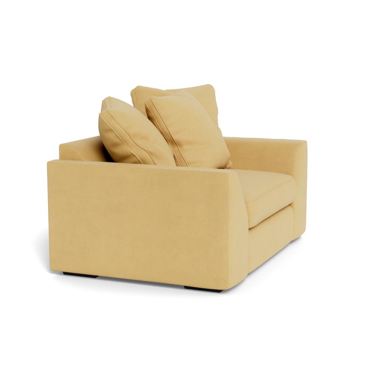 Heal's Cumulus Loveseat Tejo Recycled Ochre Black Feet - Heal's UK Furniture – image 2