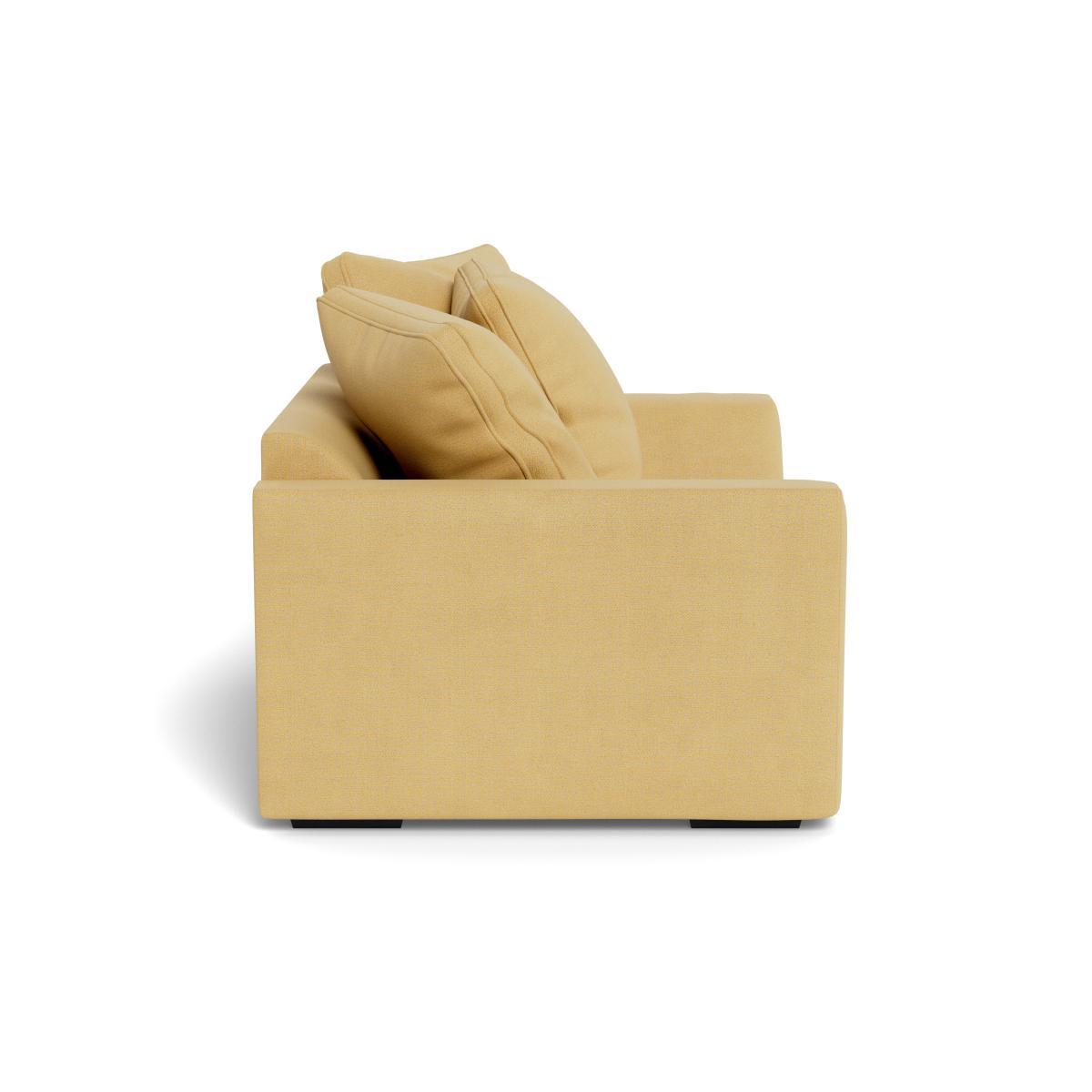Heal's Cumulus Loveseat Tejo Recycled Ochre Black Feet - Heal's UK Furniture – image 3