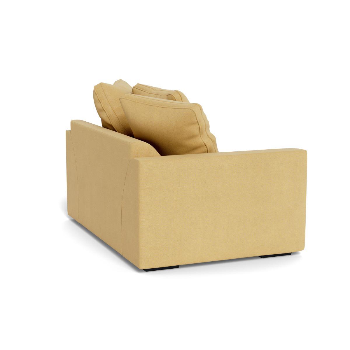 Heal's Cumulus Loveseat Tejo Recycled Ochre Black Feet - Heal's UK Furniture – image 4