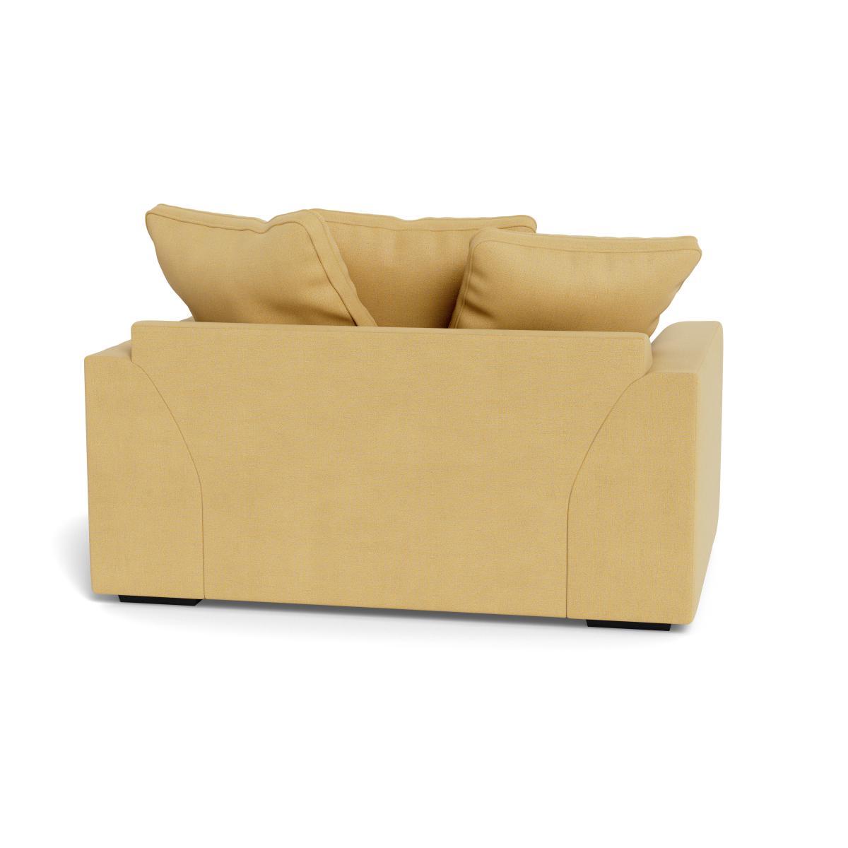Heal's Cumulus Loveseat Tejo Recycled Ochre Black Feet - Heal's UK Furniture – image 5