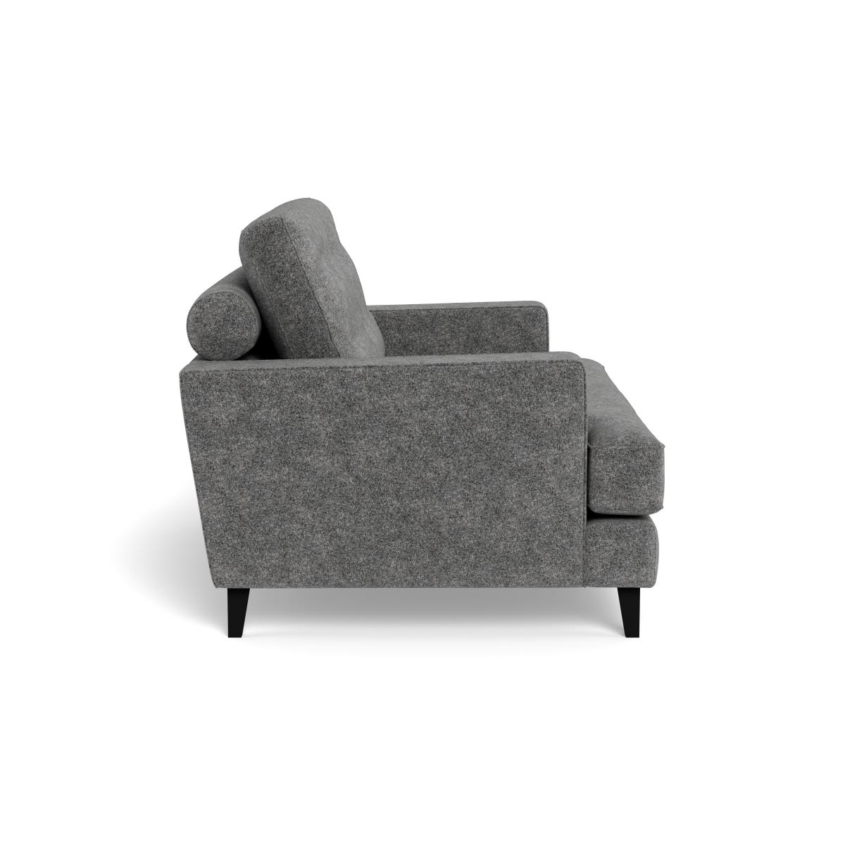Heal's Mistral Loveseat Melton Wool Shale Black – image 4