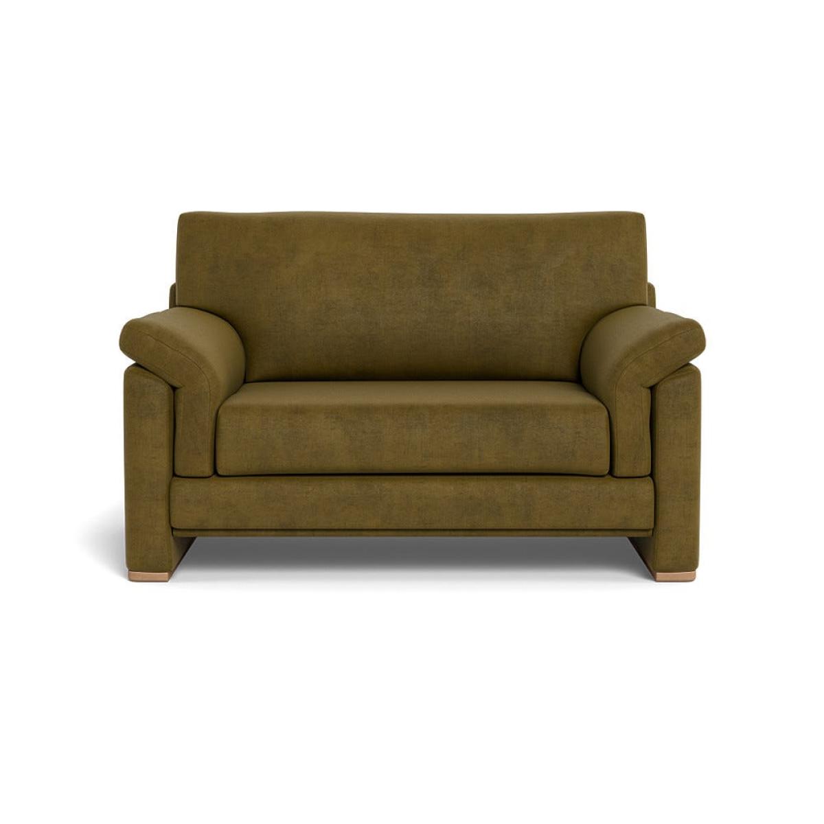 Heal's Paris II Loveseat Smart Luxe Velvet Peridot Natural Feet – image 2