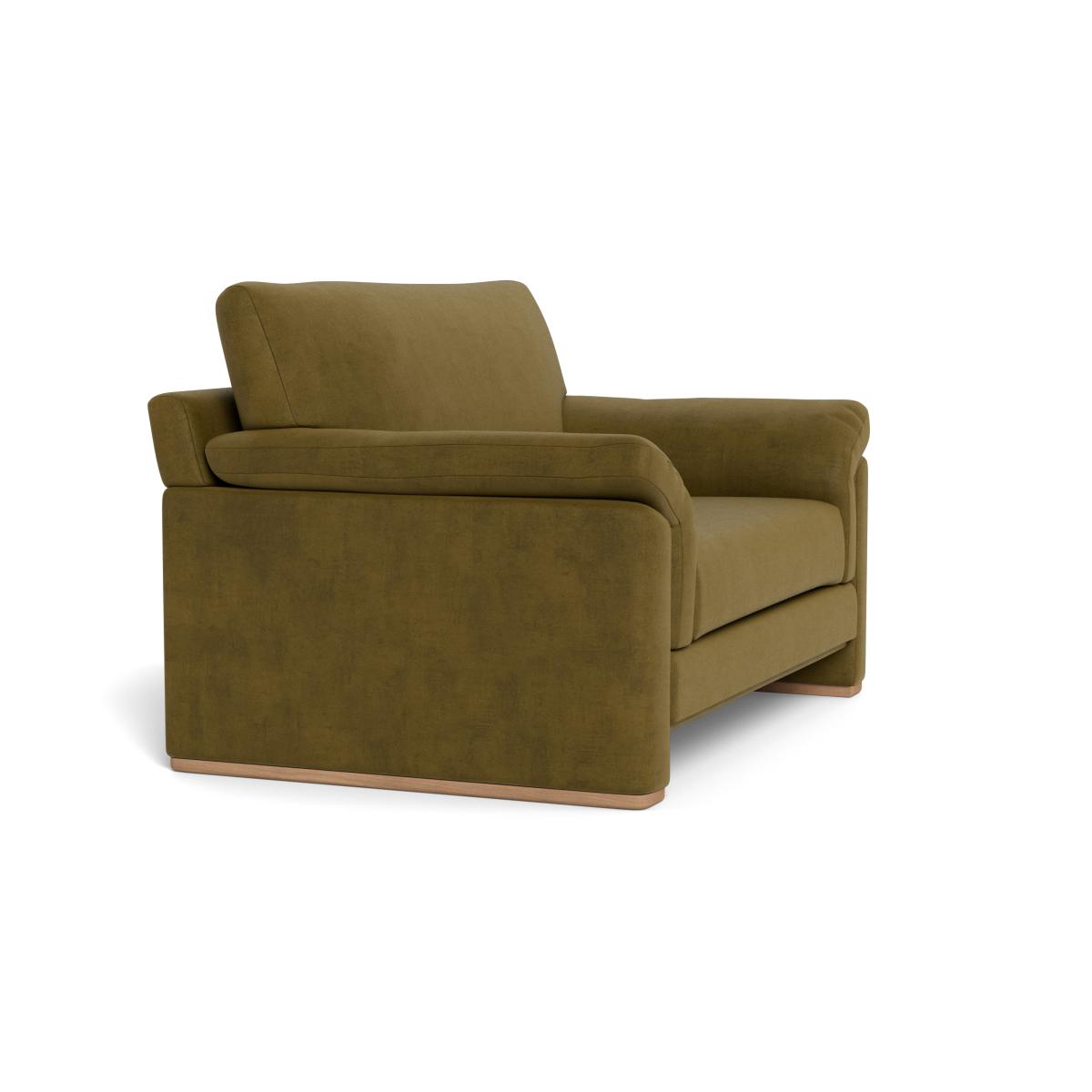 Heal's Paris II Loveseat Smart Luxe Velvet Peridot Natural Feet – image 3