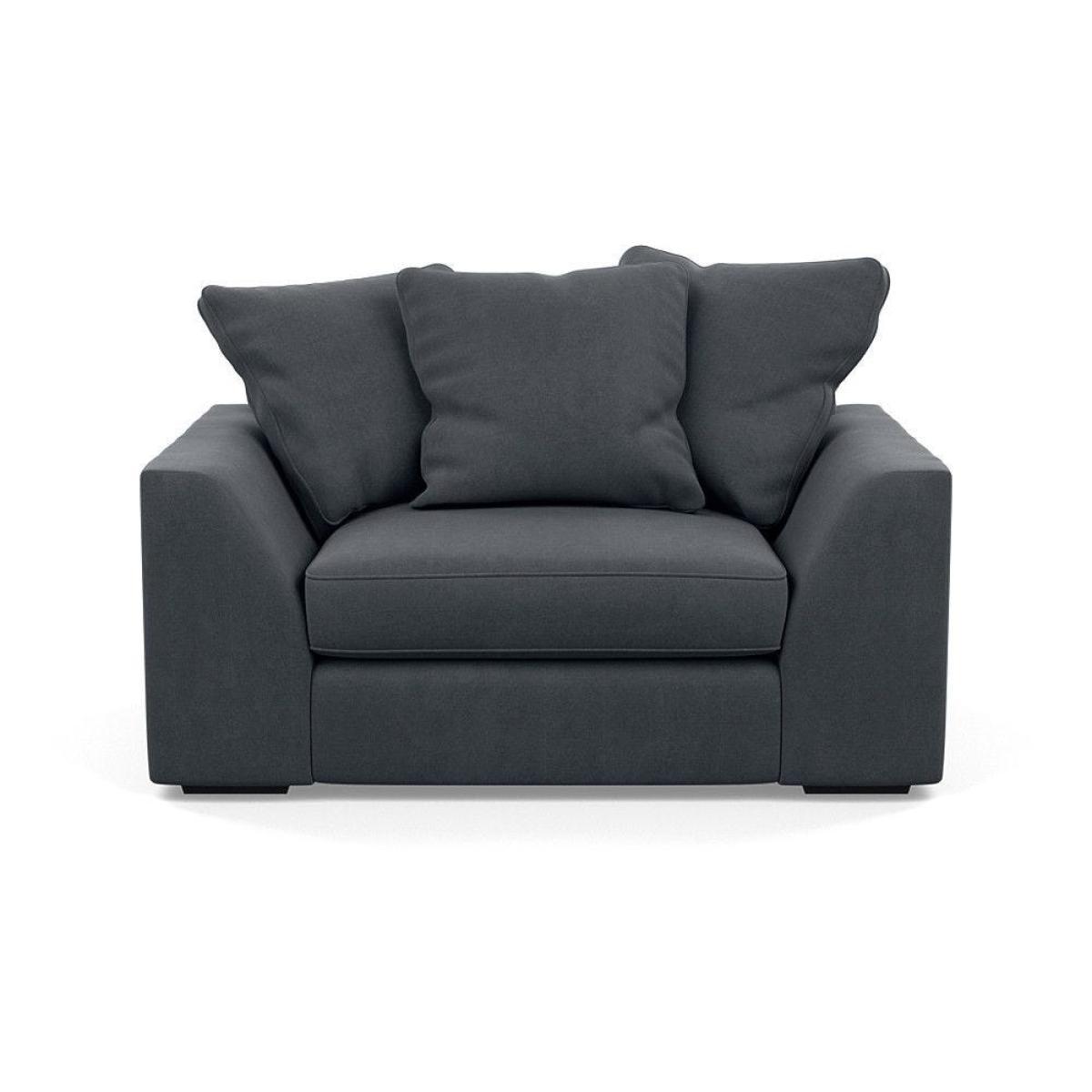 Heal's Cumulus Loveseat Linen Shadow Black Feet - Heal's UK Furniture – image 13