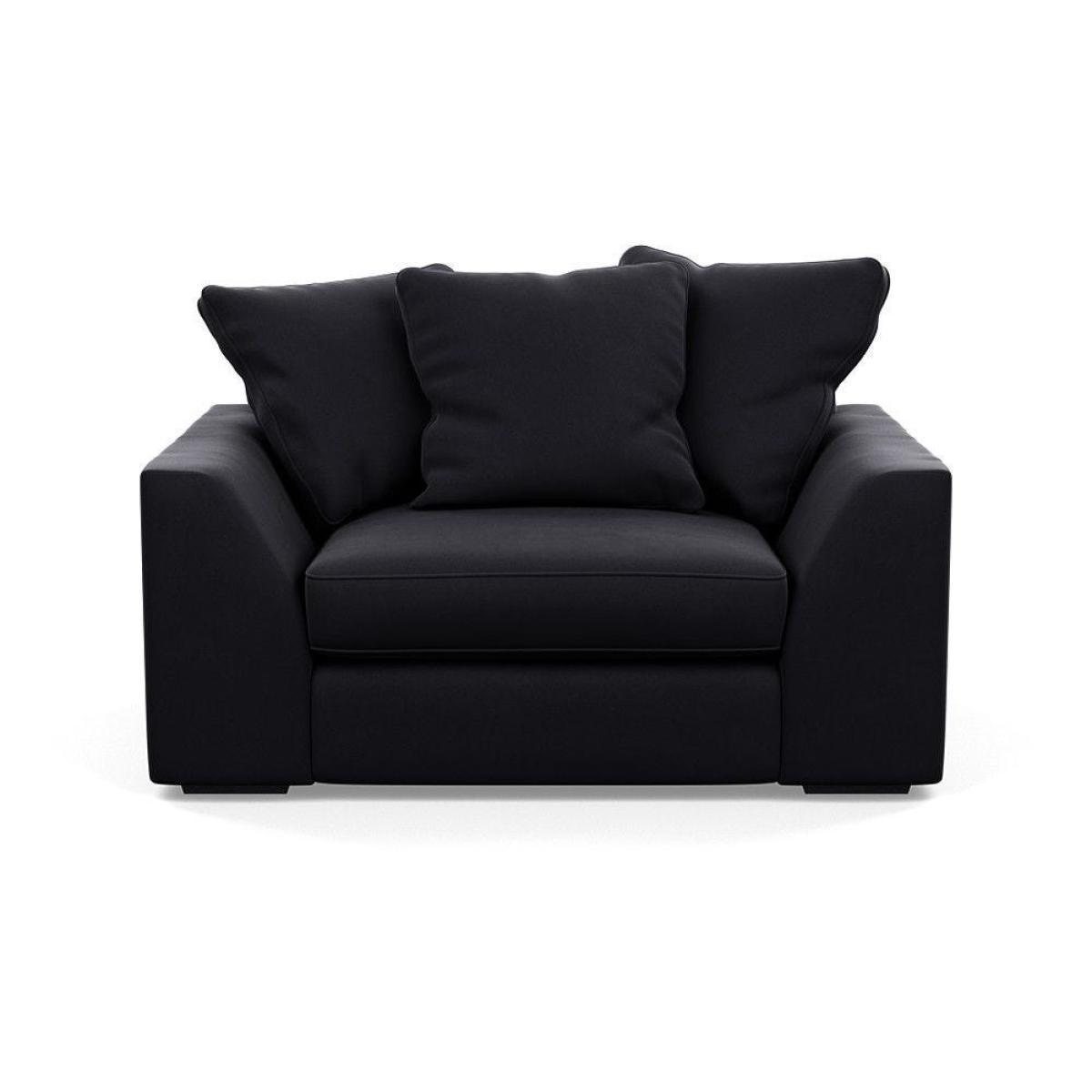 Heal's Cumulus Loveseat Linen Shadow Black Feet - Heal's UK Furniture – image 19