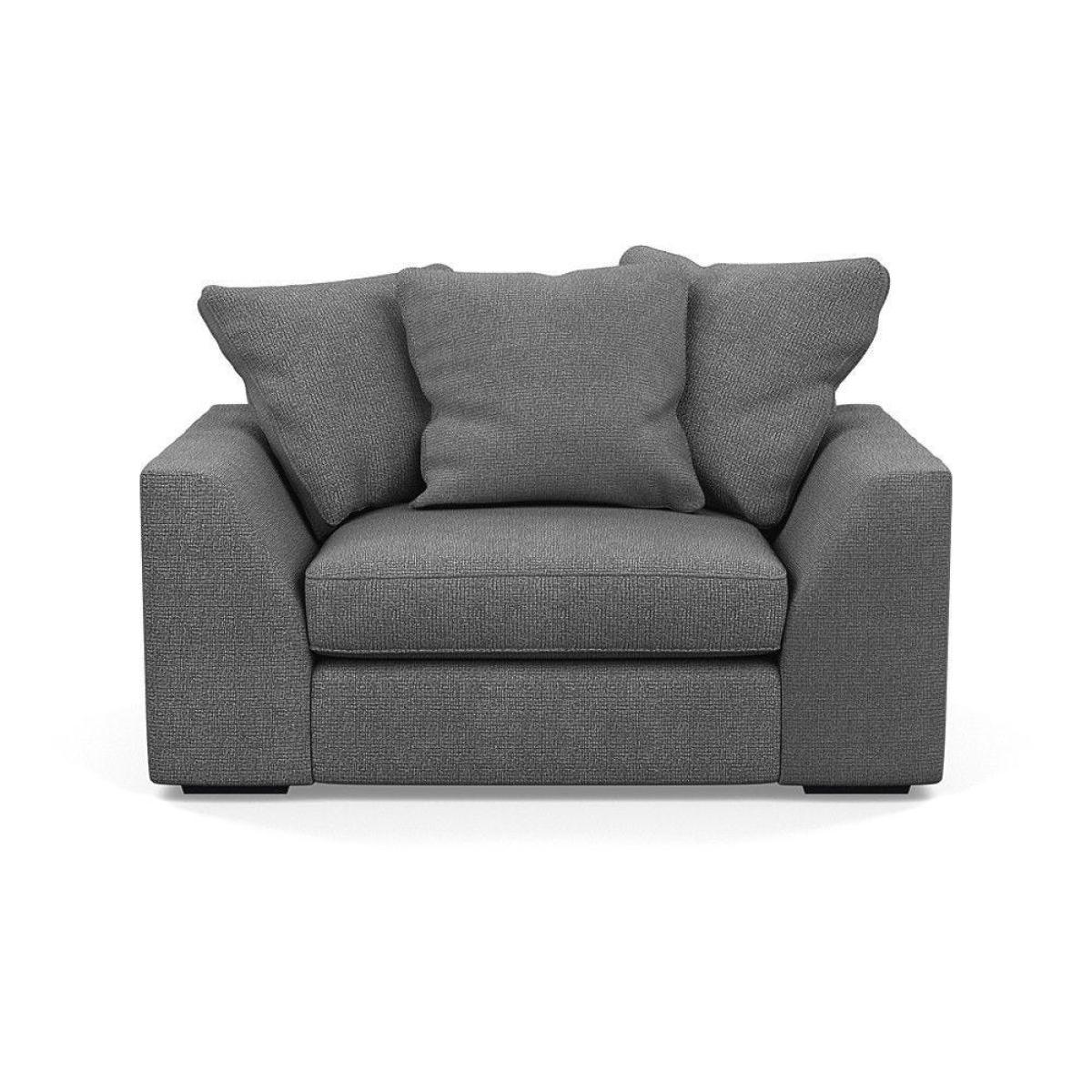Heal's Cumulus Loveseat Linen Shadow Black Feet - Heal's UK Furniture – image 3