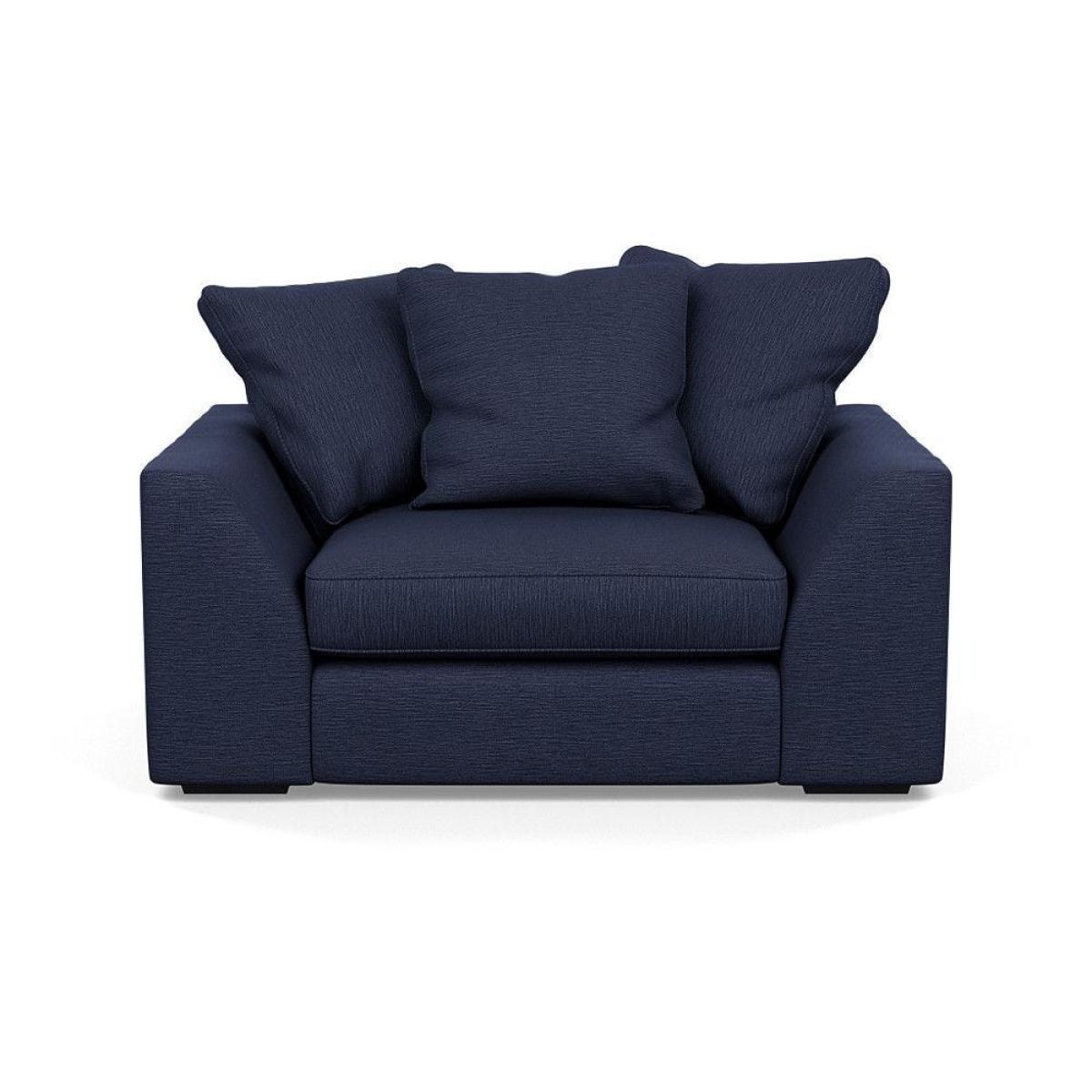 Heal's Cumulus Loveseat Linen Shadow Black Feet - Heal's UK Furniture – image 24