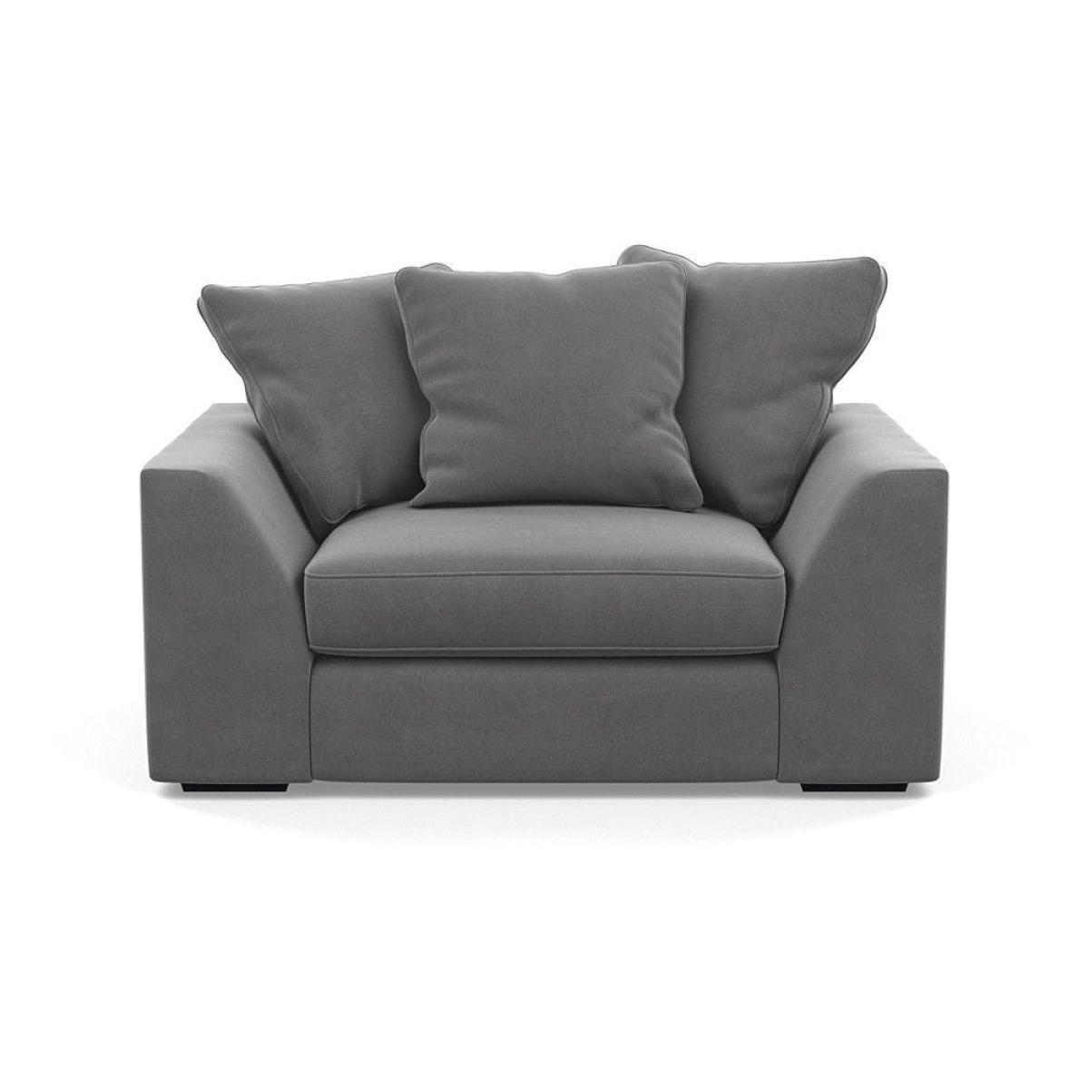 Heal's Cumulus Loveseat Linen Shadow Black Feet - Heal's UK Furniture – image 32