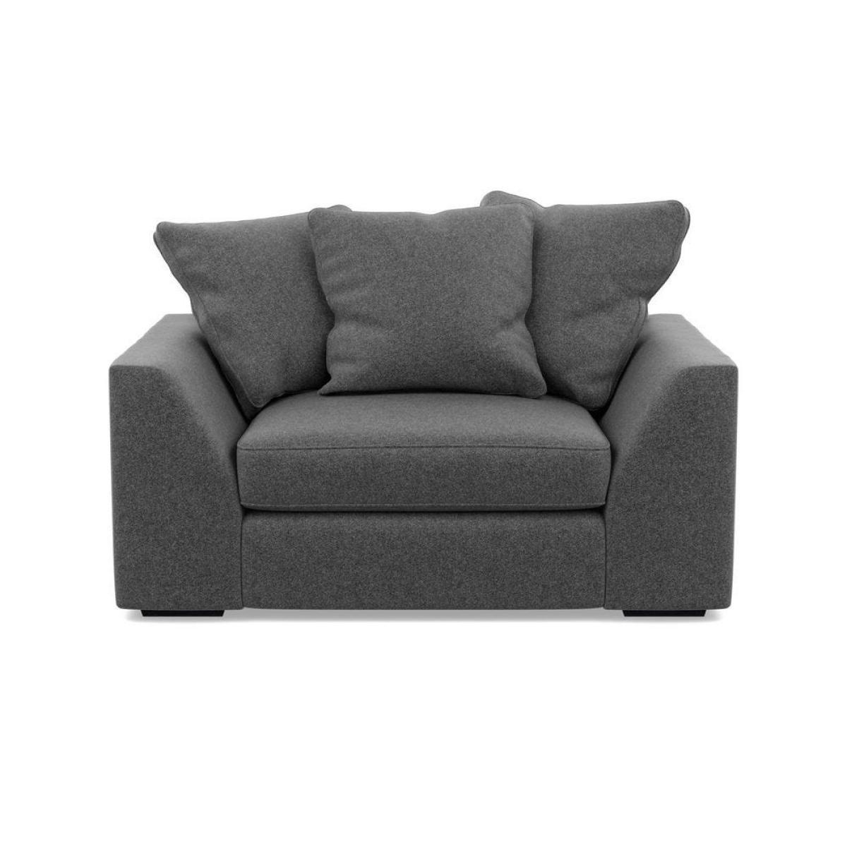 Heal's Cumulus Loveseat Linen Shadow Black Feet - Heal's UK Furniture – image 35