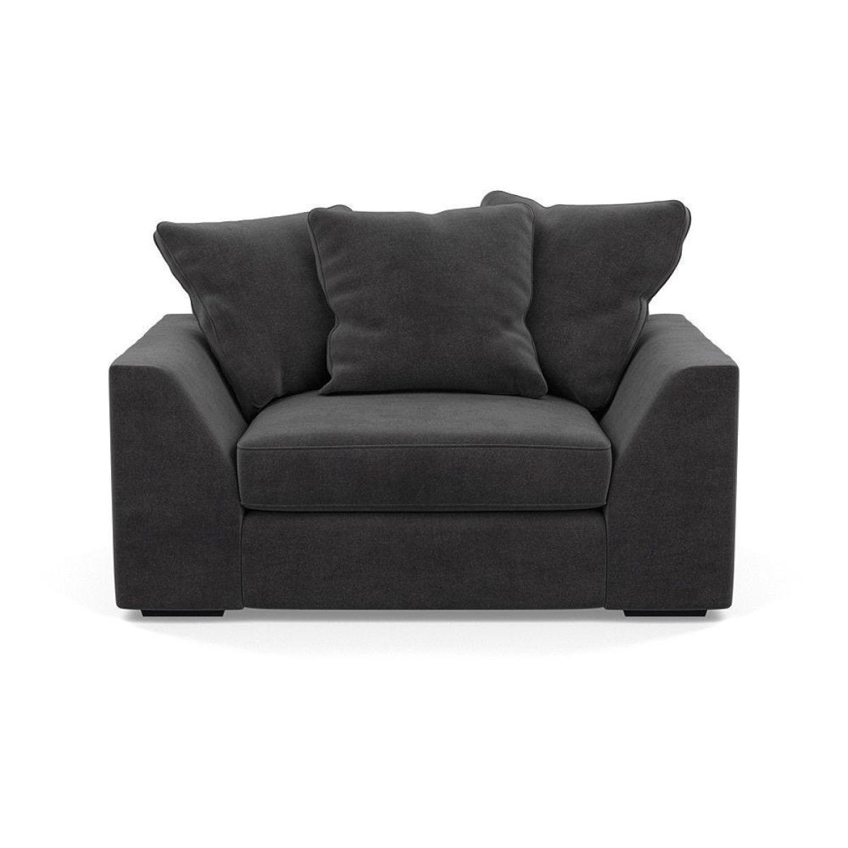 Heal's Cumulus Loveseat Linen Shadow Black Feet - Heal's UK Furniture – image 5