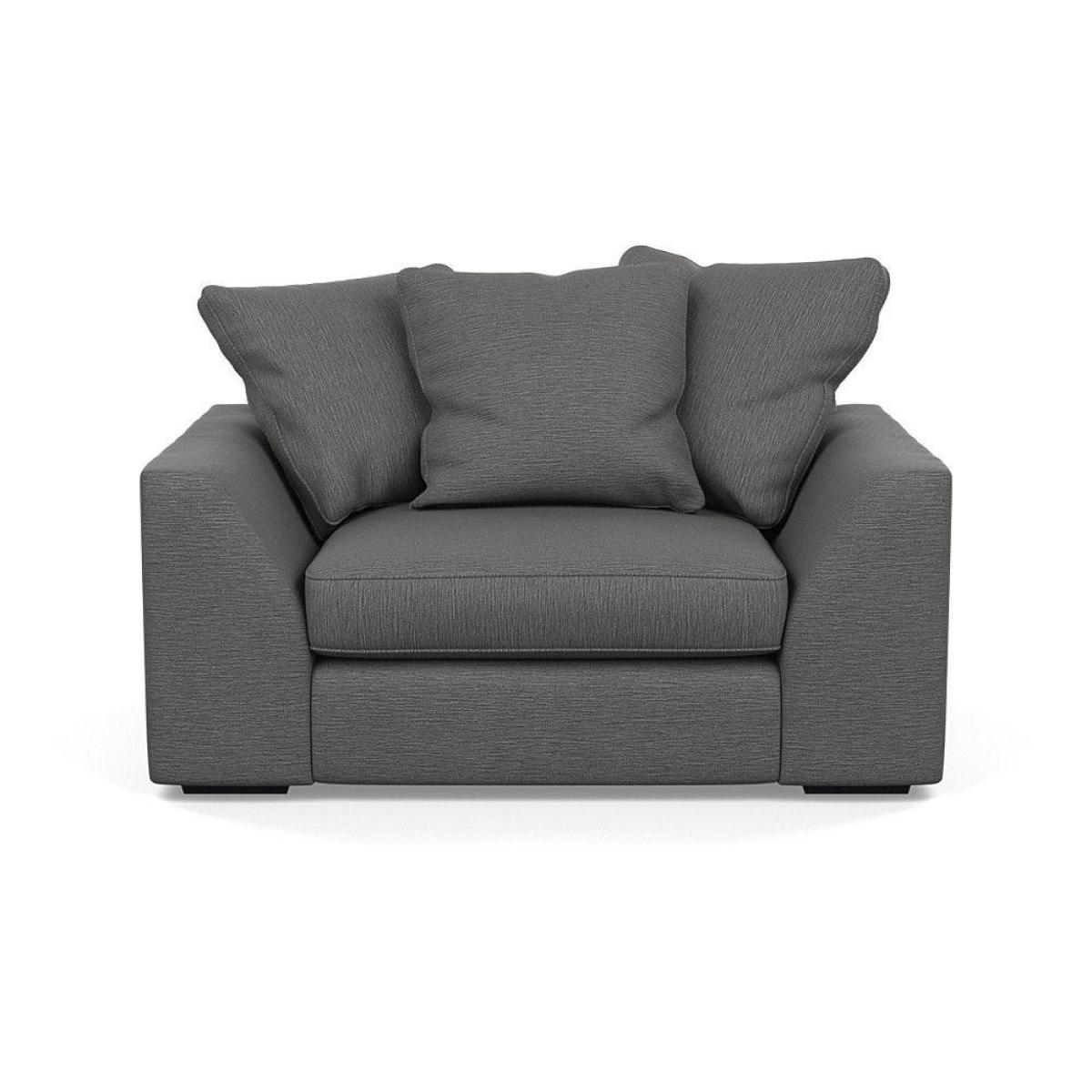 Heal's Cumulus Loveseat Linen Shadow Black Feet - Heal's UK Furniture – image 44