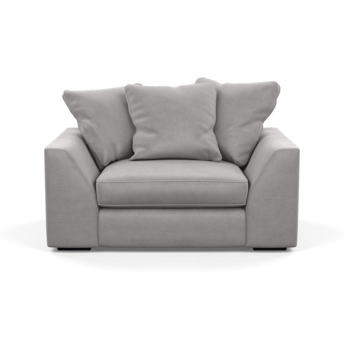 Heal's Cumulus Loveseat Linen Shadow Black Feet - Heal's UK Furniture – image 48