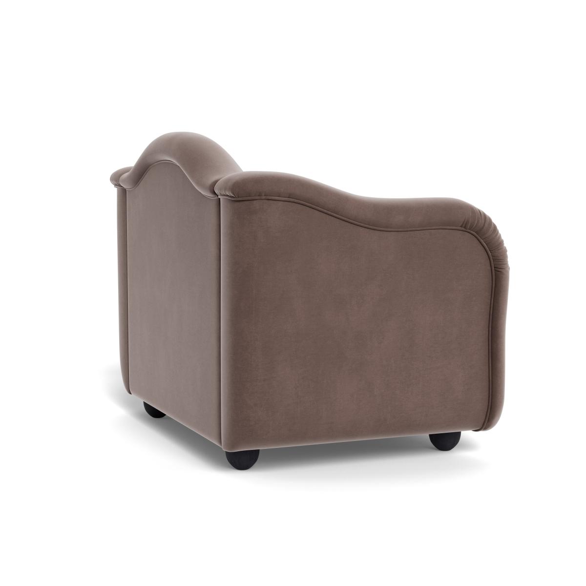 Heal's Tetbury Loveseat Smart Velvet Mouse Black Beech Feet – image 5
