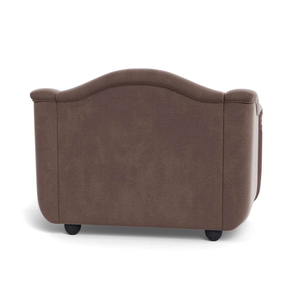 Heal's Tetbury Loveseat Smart Velvet Mouse Black Beech Feet – image 6