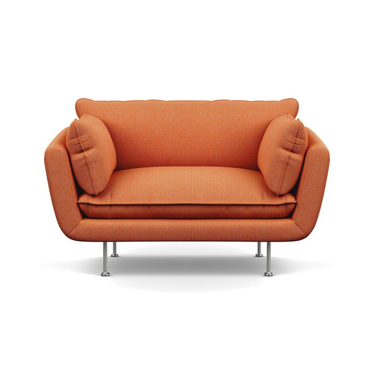 Heal's Allora Loveseat Tejo Recycled Zinnia Stainless Steel Feet – image 2