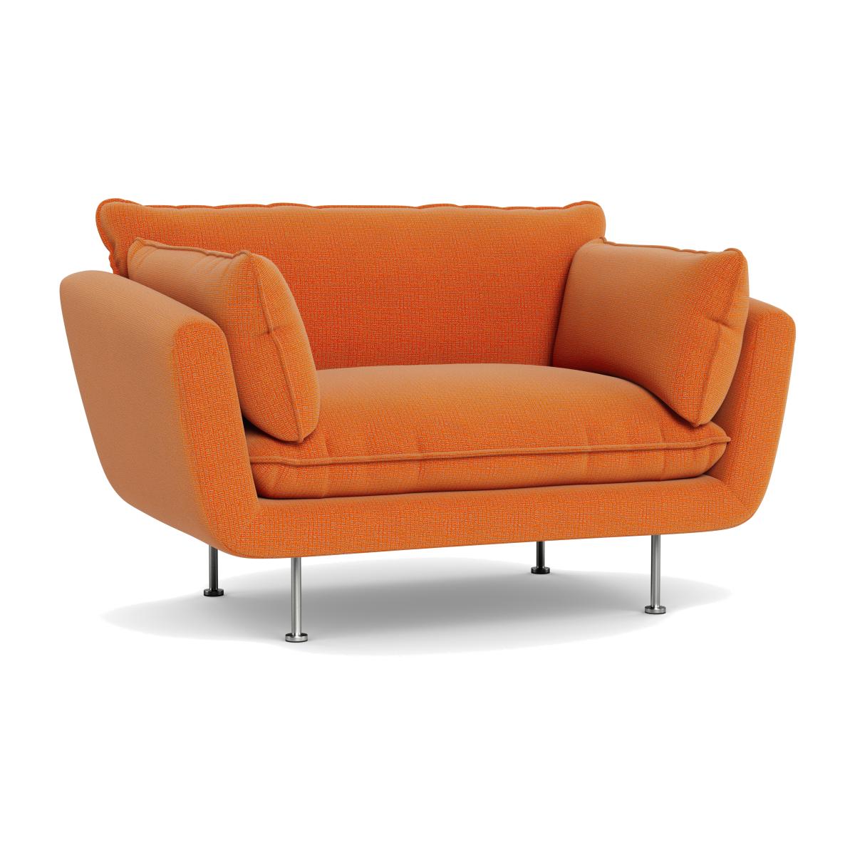 Heal's Allora Loveseat Tejo Recycled Zinnia Stainless Steel Feet – image 1