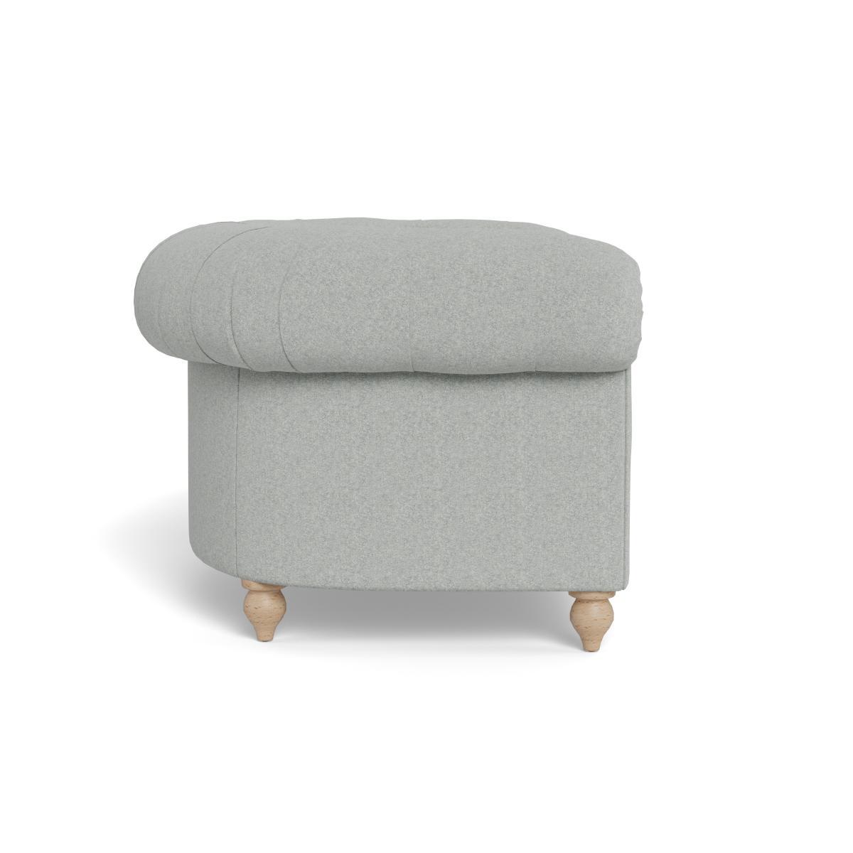 Heal's Fitzrovia Loveseat Melton Wool Limestone Natural Feet - Heal's UK Furniture – image 3