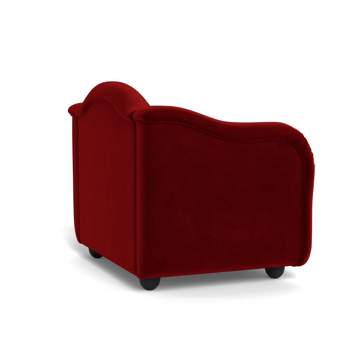 Heal's Tetbury Loveseat Smart Luxe Velvet Mulberry Natural Beech Feet – image 5