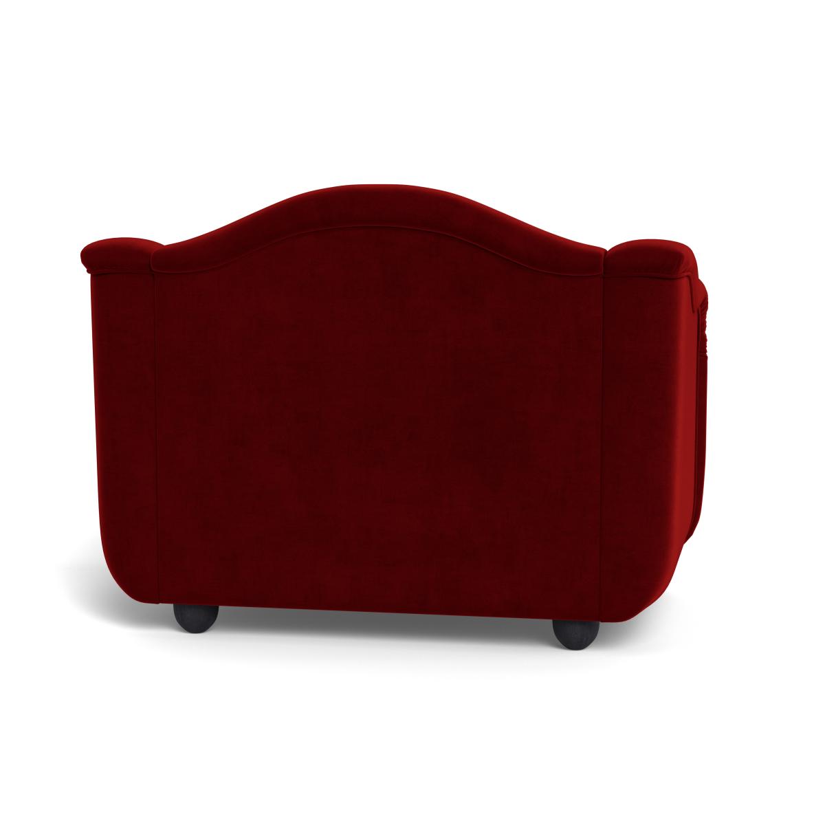 Heal's Tetbury Loveseat Smart Luxe Velvet Mulberry Natural Beech Feet – image 6