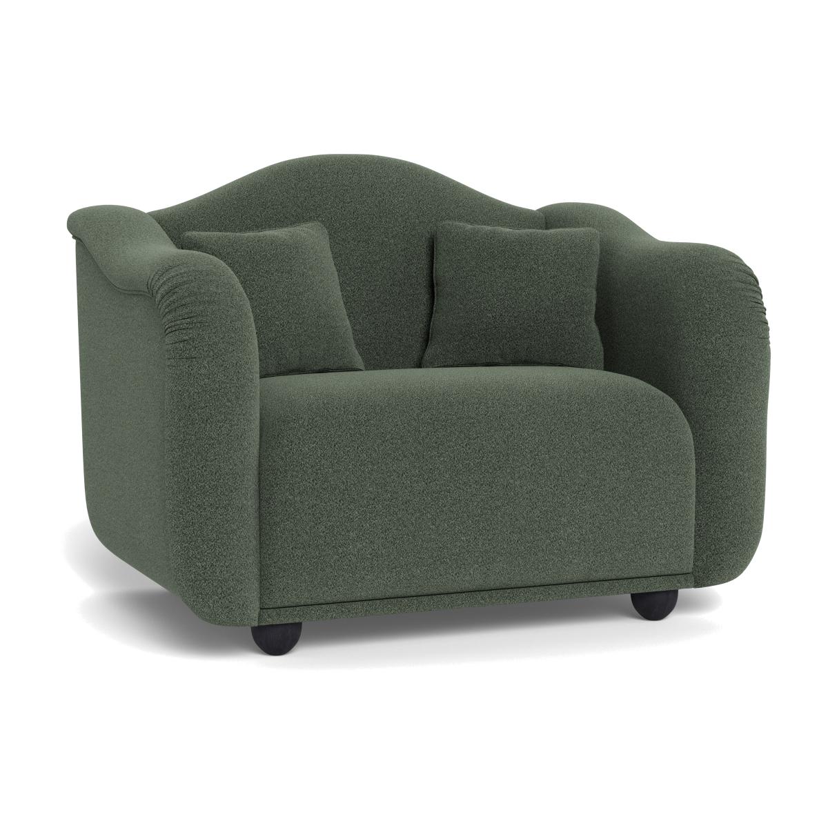 Heal's Tetbury Loveseat Boucle Fern Black Beech Feet – image 1