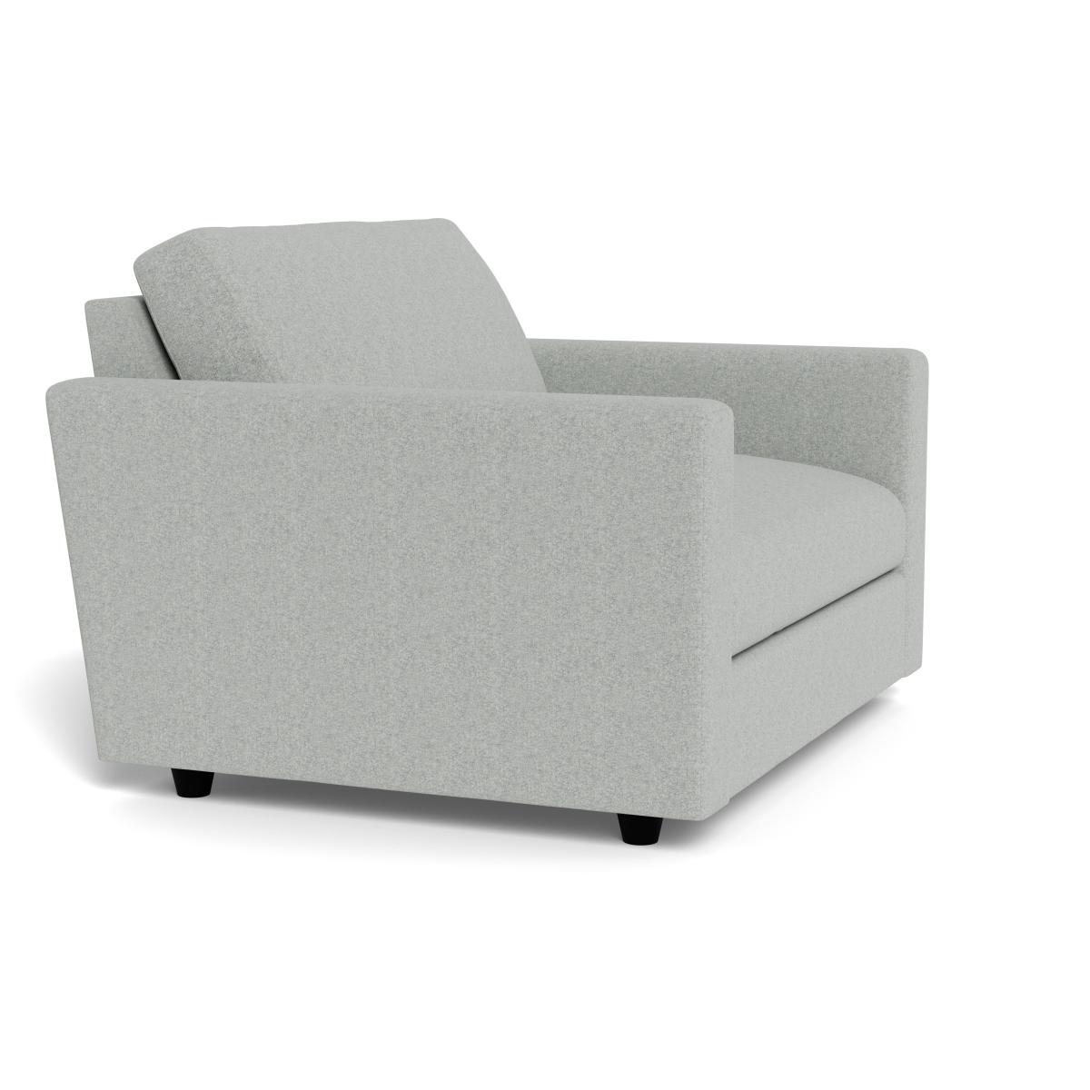 Heal's Nimbus Loveseat Melton Wool Limestone Black Feet – image 2
