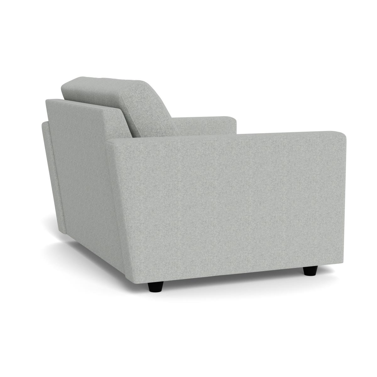 Heal's Nimbus Loveseat Melton Wool Limestone Black Feet – image 4