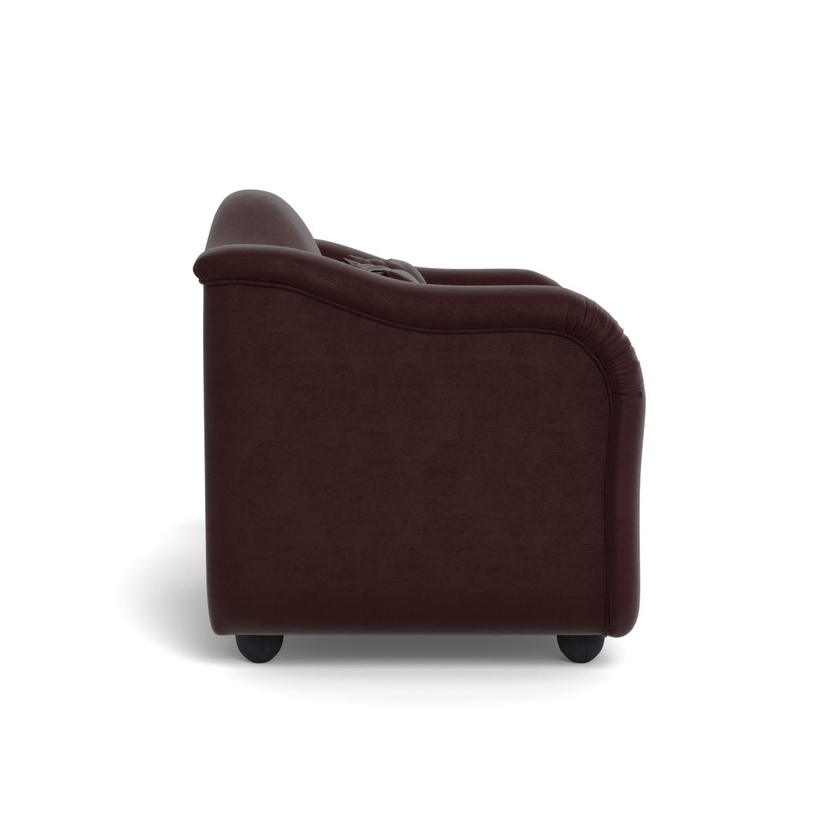 Heal's Tetbury Loveseat Smart Luxe Velvet Acorn Walnut Stained Beech Feet – image 4