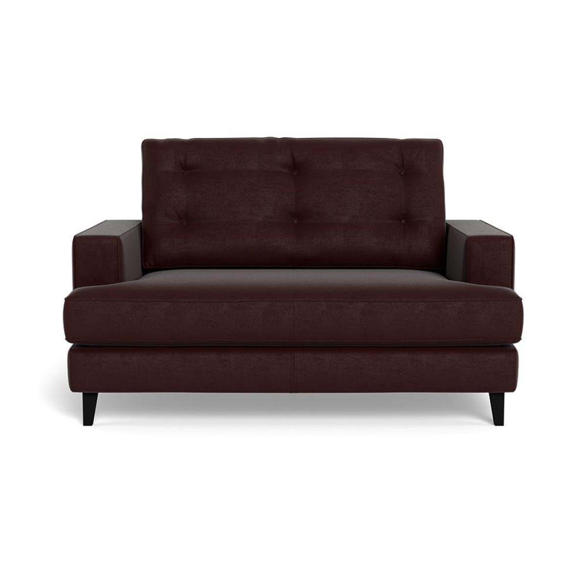 Heal's Mistral Loveseat Smart Luxe Velvet Acorn Black Beech Feet – image 2