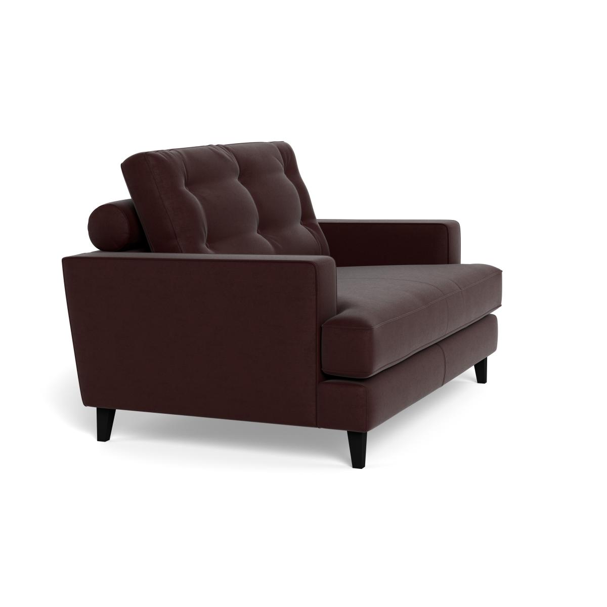 Heal's Mistral Loveseat Smart Luxe Velvet Acorn Black Beech Feet – image 3