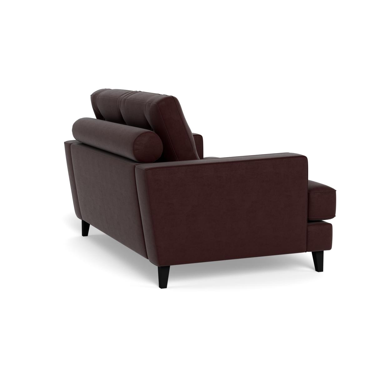 Heal's Mistral Loveseat Smart Luxe Velvet Acorn Black Beech Feet – image 5