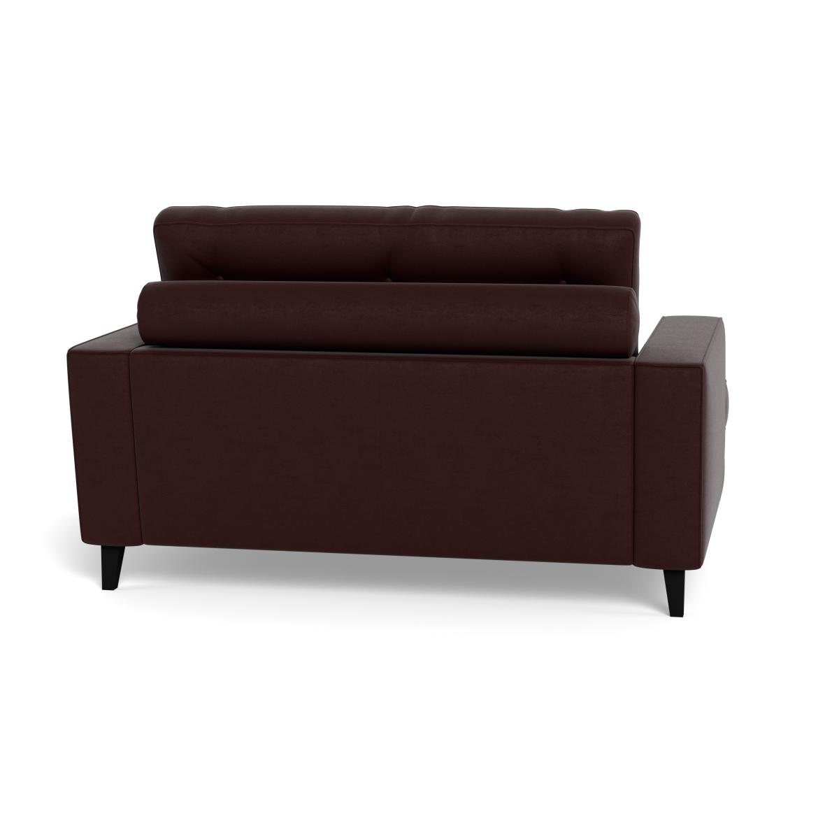 Heal's Mistral Loveseat Smart Luxe Velvet Acorn Black Beech Feet – image 6