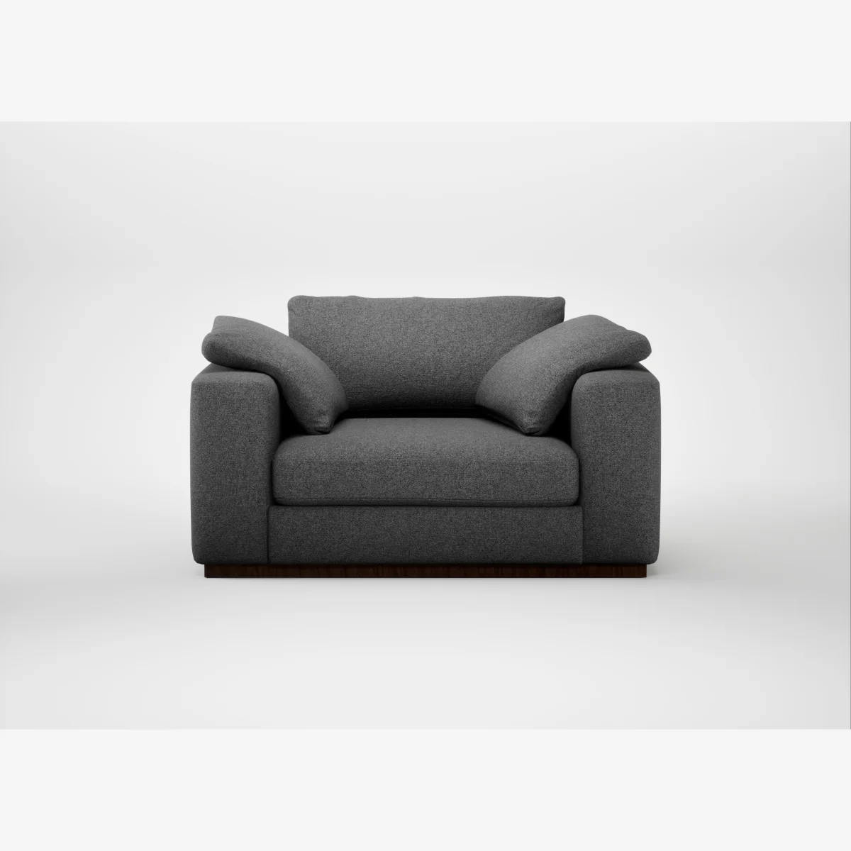 Heal's Trento Loveseat Melton Wool Shale – image 1