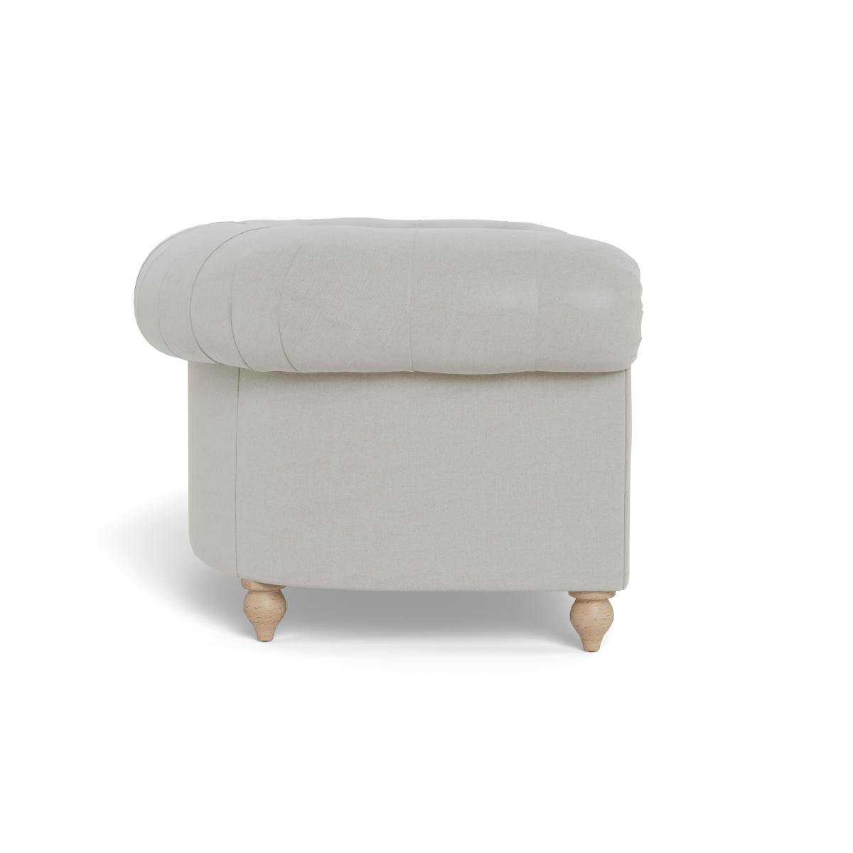 Heal's Fitzrovia Loveseat Capelo LinenCotton Sea Salt Black Feet - Heal's UK Furniture – image 3
